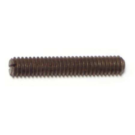 Midwest Fastener 1/4"-20 x 1-1/2" Steel Coarse Thread Slotted Headless Set Screws 15PK 71567